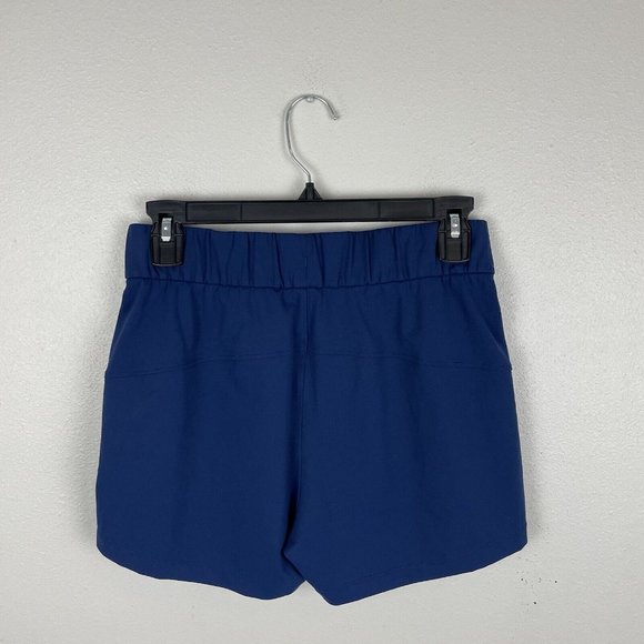 lululemon On the Fly Luxtreme Onyx Blue Athletic Shorts size 4 - Picture 4 of 8